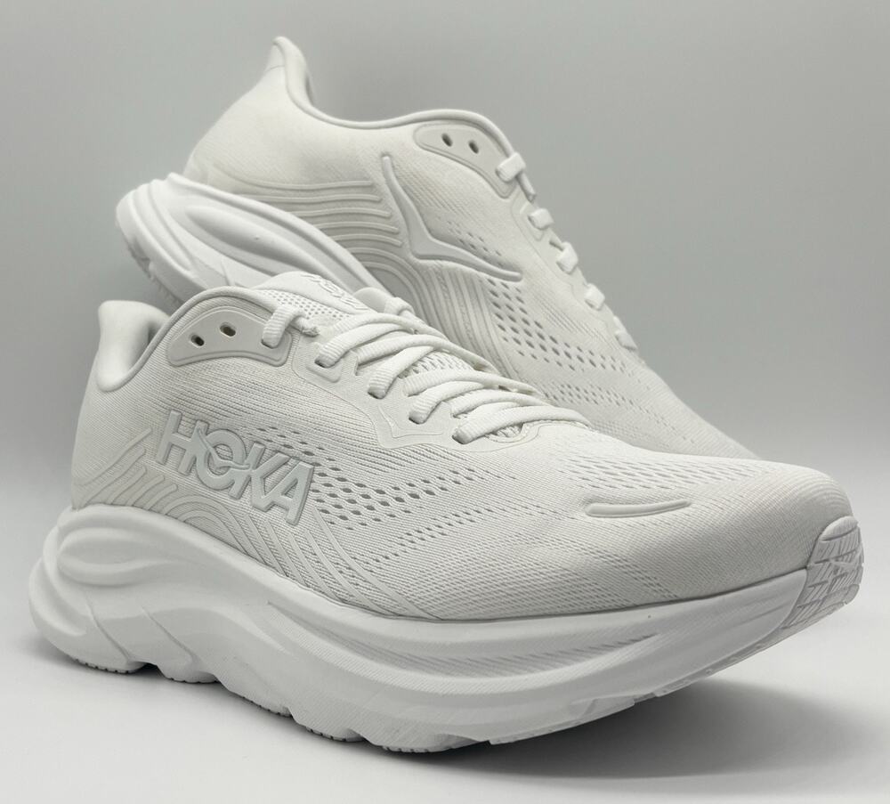 Hoka Clifton 11 Wide Women’s 8D White Running Shoes 1175391 AMH Excellent